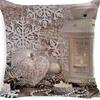 Nordic Christmas Snowman Pillowcase Linen Sofa Cushion Pillowcase New Style Christmas Pillowcase