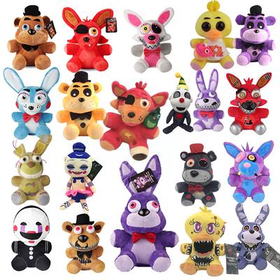 Nové Five Nights At Freddy's 4 FNAF Freddy Bear Foxy Bonnie Chica Plyšové hračky Vycpané panenky Dětský dárek 20-25 cm
