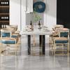 Light Luxury Dining & Tea Chair Set - High-End Hotel Sofa Chair, Includes Manicure & Makeup Stool