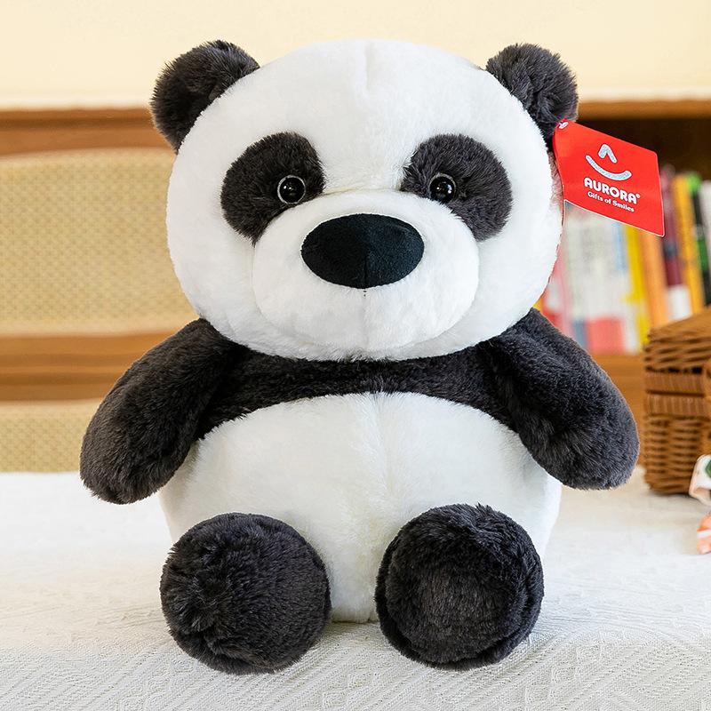 Soft and Cute Chubby Series Plush Toys Children's Comforting Lion Pillow Office Brown Dog Ornament Panda Doll