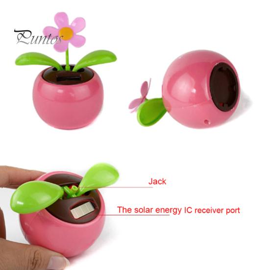 Car Dancing Toy Desk Rocking Multipurpose Bright-colored Mini Flower for Office Solar-powered