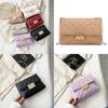 Embroidered Chain Bag Women's 2021 Trendy Small Square Bag Clear And Sweet Style