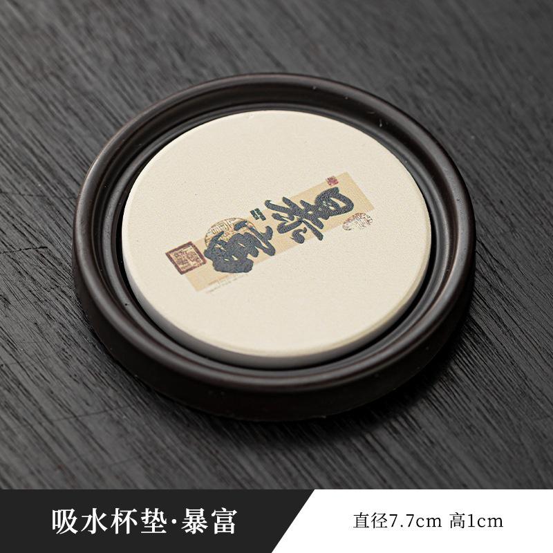 Untersetzer im chinesischen Stil aus Bakelit mit Wasseransaugung, kreative Muster, antike Hitzeschutz-Untersetzer, Heim-Teezeremonie-Zubehör