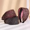 Eliminate Hassle Mesh Flower Headband Non Slip Head Wrap Personality Headdress  Party