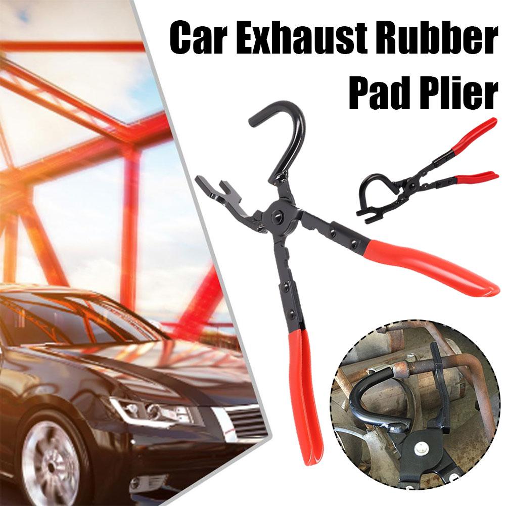 Car Exhaust Rubber Pad Plier Exhaust Hanger Removal Puller with Anti-Slip Handle Alloy Exhaust Pipe Removal Plier Tool for L9N3