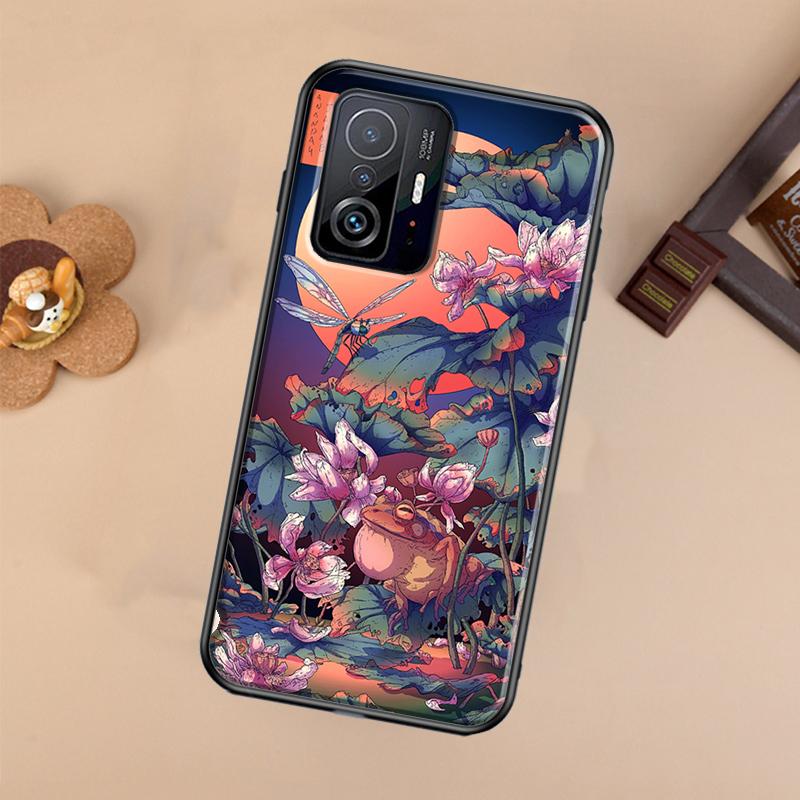 Japanese Style Art Case For Xiaomi 13 14 Ultra 11T 12T 13T 14T Pro POCO X7 Pro X3 X5 X6 F3 F5 F6 M6 Pro Cover