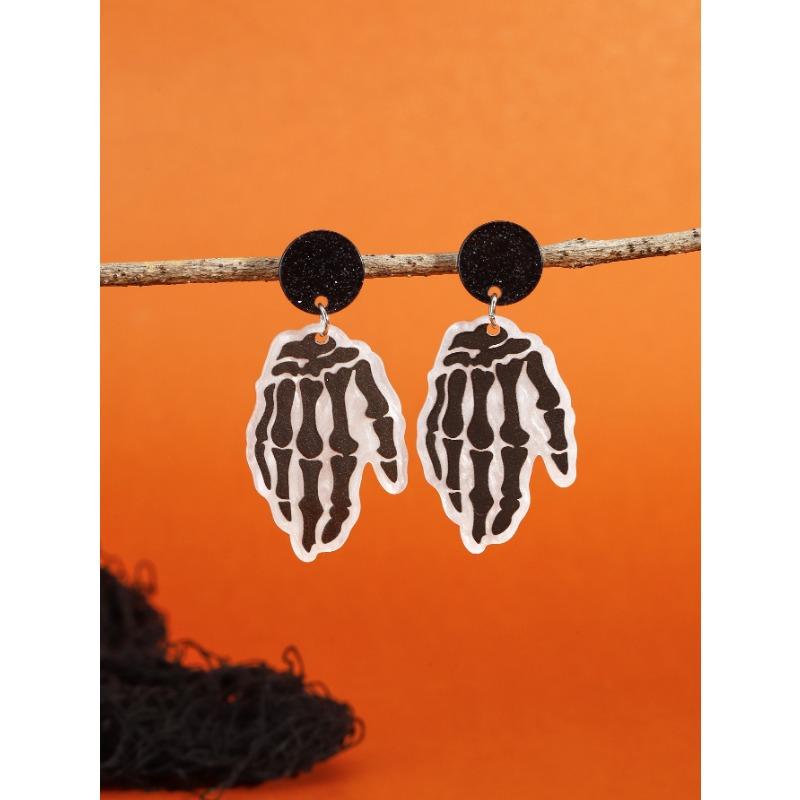 New Halloween Stud Earrings Combination Cartoon Funny Easter Earrings Set
