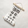 Eye Chart Multipurpose Waterproof Standardized Clear Printing Accurate Reading Eye Vision Exam Thicken Adults Kids Wall Visual Acuity Chart Canvas