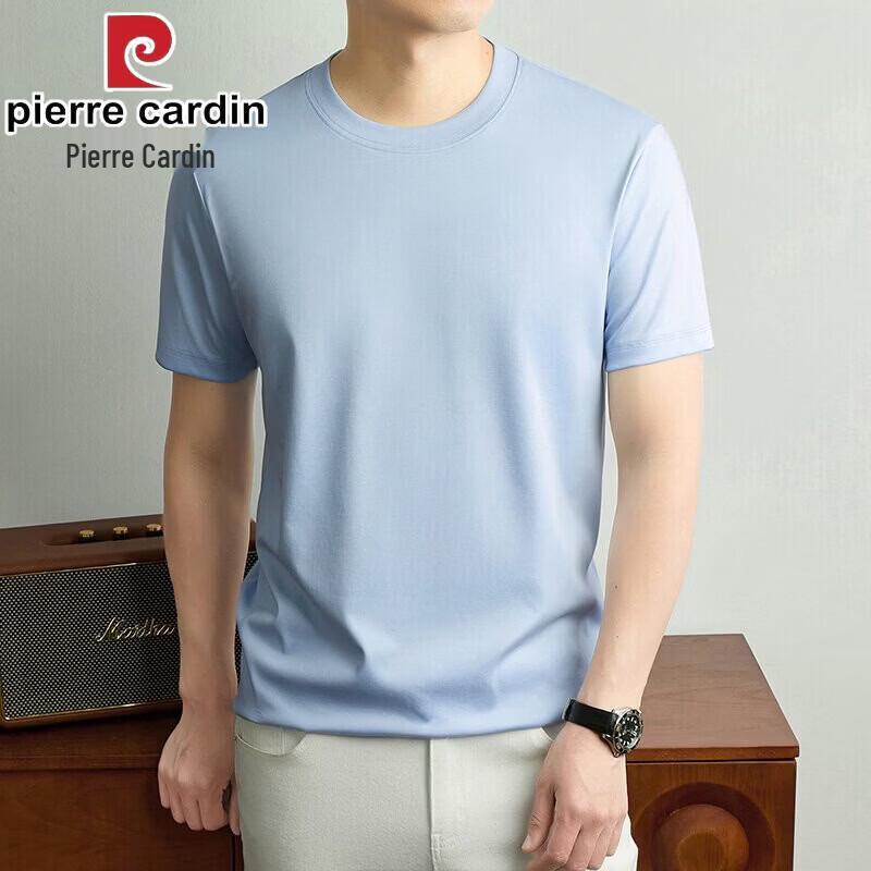 

Pierre Cardin Men s 100% Cotton Round Neck Short Sleeve T-Shirt L