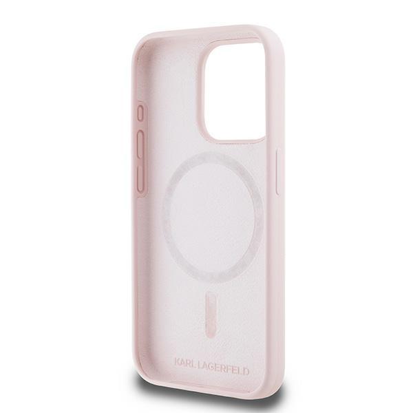 Karl Lagerfeld Klhmp15Xskchpplp Iphone 15 Pro Max 6.7 Różowy/Pink Hardcase Silicone Karl & Choupette Magsafe