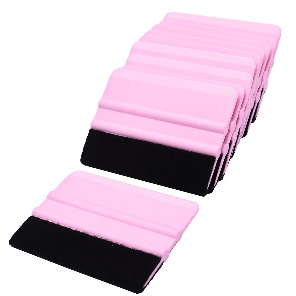 10pcs Vinyl Squeegee Applicator Car Sticker Carbon Film Install Felt Fabric Scraper Window Film Tinting Tool Vinyl Wrap Tools