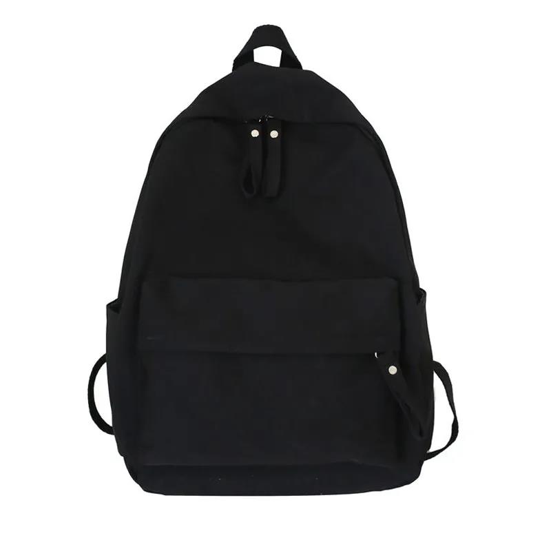 simple black backpack