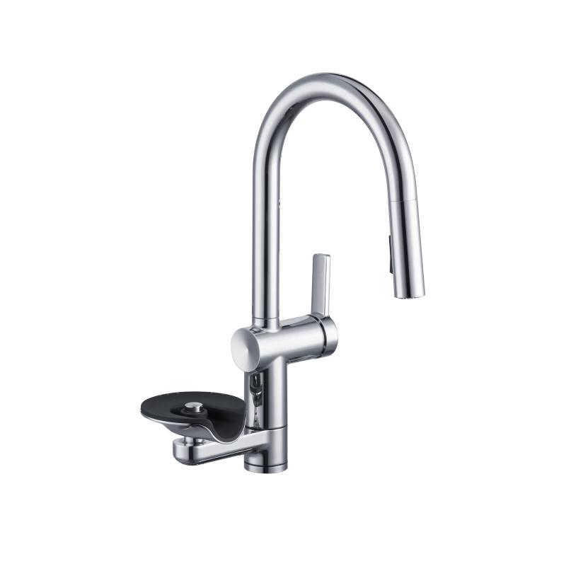 KOHLER Ouqi Single Handle Pull-Out Kitchen Faucet