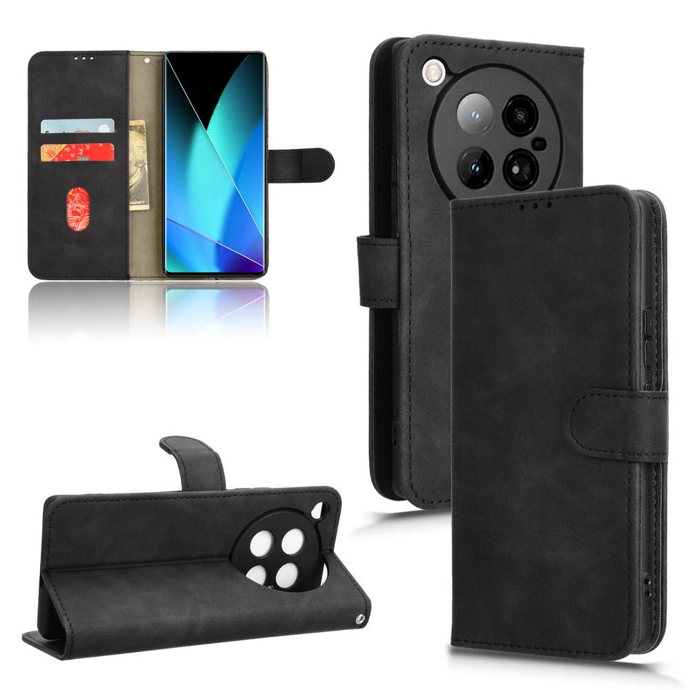 For Infinix Zero 40 4G Leather Case Skin-Feel Anti-Drop Wallet Flip Phone Cover