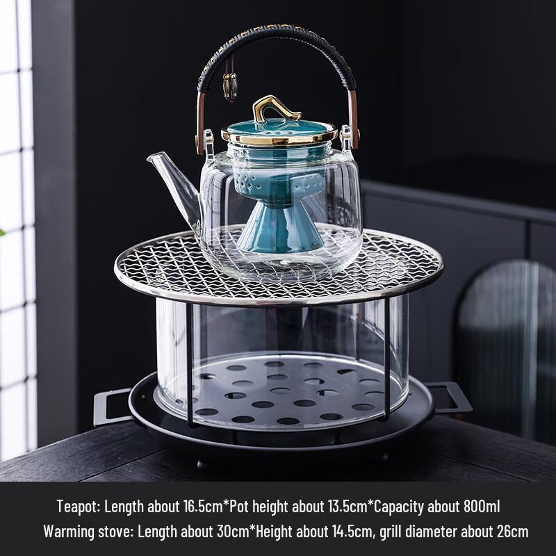 Handun Outdoor Camping Glass Tea Kettle & BBQ Stove