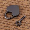 Small Love Heart Shape Padlock Tiny Luggage Bag Diary Lock Keys