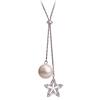 Japanese And Korean Fashion Temperament, Five-Pointed Star Pendant, Sweater Chain, Women'S Simple Long Pearl Tassel Necklace, Accessories
