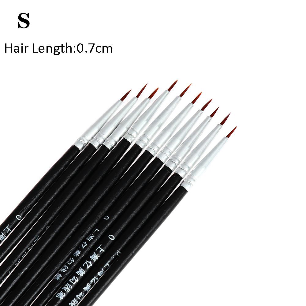 1Set Acrylic Painting Pen Fine Hand Painted Thin Hook Line Pen Drawing Art Pen Paint Brush Nylon Brush Art Supplies