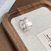 925 Sterling Silber Ringe für Damen Herren Mode Handgefertigt Breiter Ring Paar Minimalistisch Party Schmuck Geschenk Allergie Vorbeugend