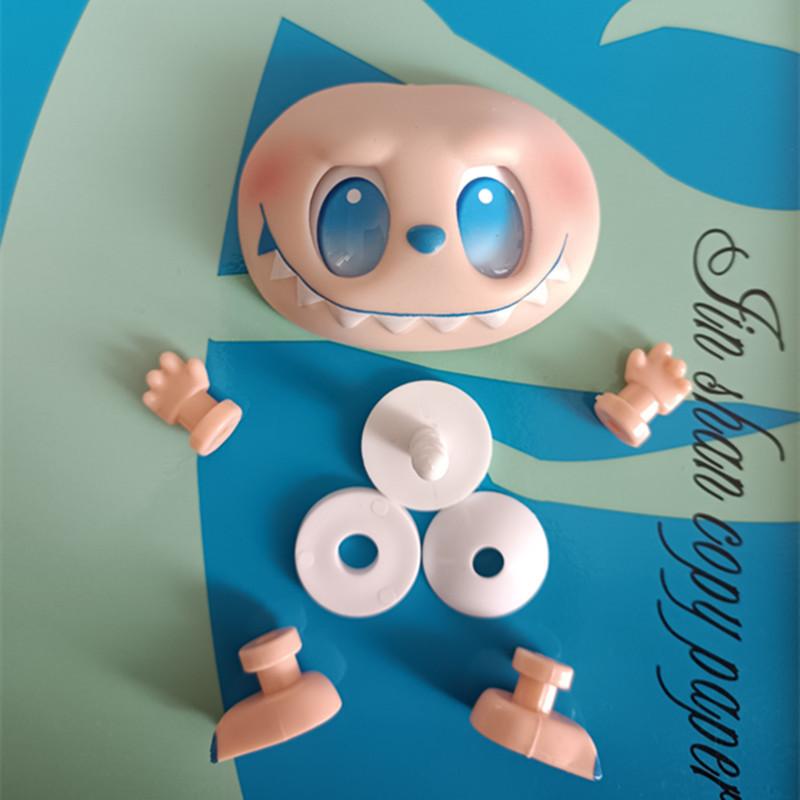 1 Set Diy Handmade Switching Emotions Labubu 3Rd Big Into Energy Vinyl Face Hand Foot Dolls Facial Accessories