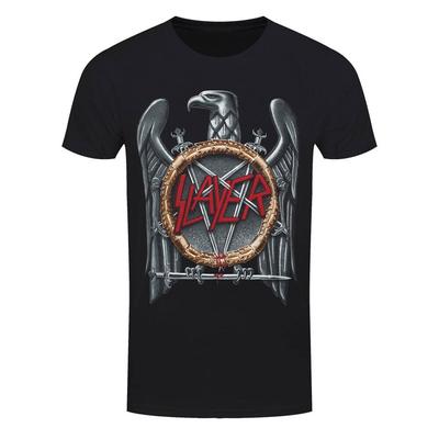 Slayer Silver Eagle Metal Band Schwarzes Unisex T-Shirt