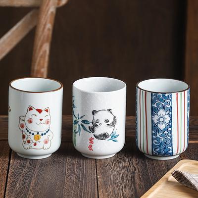 Japanese Ceramic Water Cup Straight Cup Hand Painted and Wind Home Coffee Cup