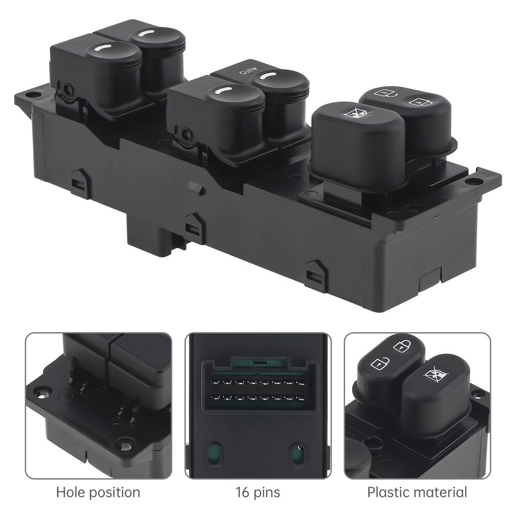 935701R211 935701R111 935701R212 Precision Engineered Direct Fit Power Window Switch Replacement Front Left Driver Hard Wearing