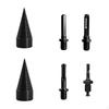 2 Pieces Firewood Log Splitter Drill Bit Carbon Steel Removable Cone Heavy Duty Woodworking Tool