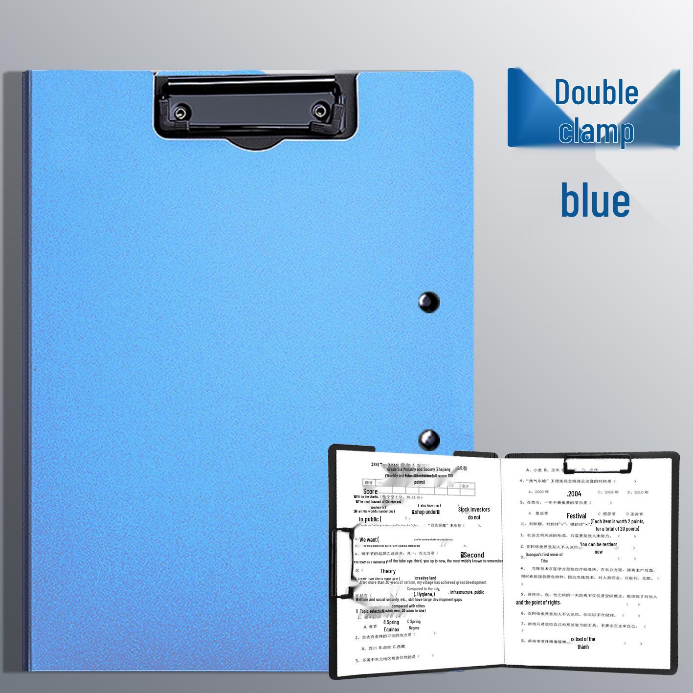 

Папка-планшет формата А4 с вертикальным и горизонтальным расположением, с двойными зажимами для документов и контрольных работ