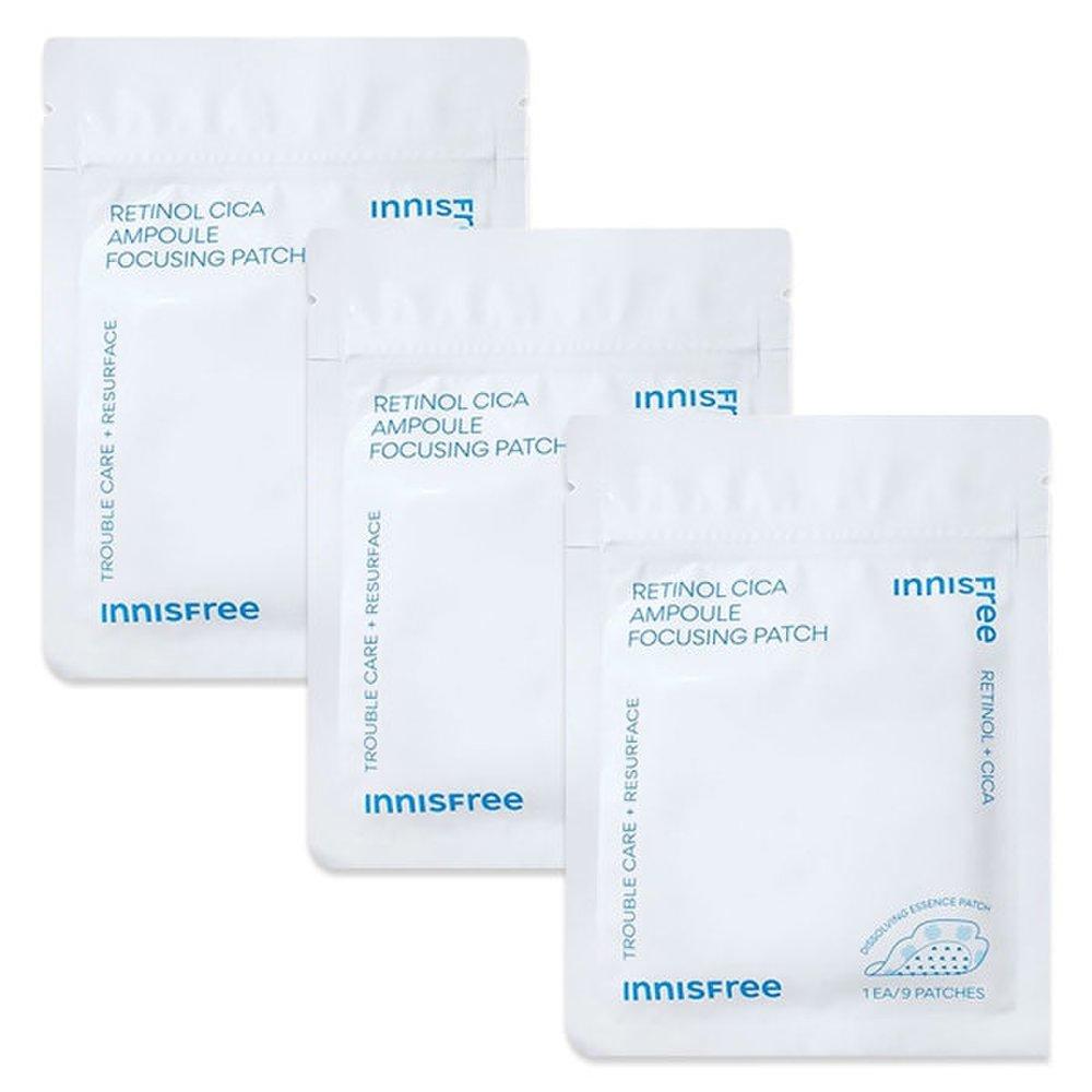 

Innisfree Retinol Cica Ampoule Focusing Patch (1ea/9 patches) 3 sheets