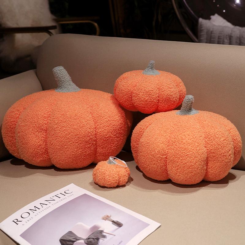 1Pc 10Cm Cartoon Halloween Pumpkin Plush Toys Soft Pumpkin Pendant Doll Birthday Halloween Xmas Children'S Gifts