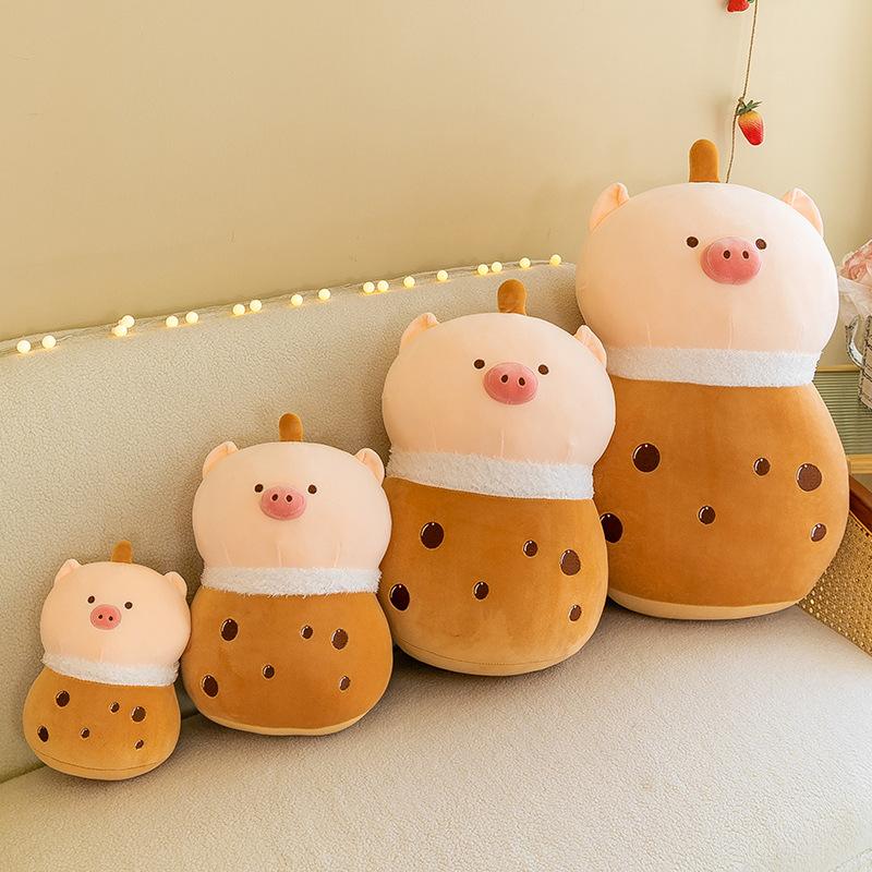 Pig Cartoon Cute Pulsh Doll Piggy Cosplay Stuffed Toy Pillow Cushion Decor Gift