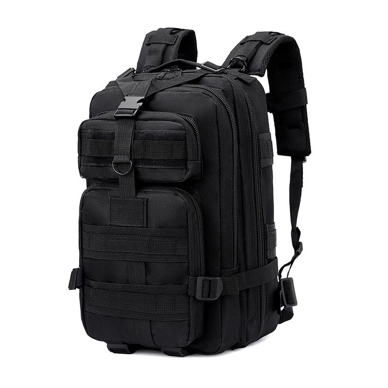 Camouflage 3P Tactical Backpack: Small Outdoor & Travel Bag with Shoulder Strap for Backpacking & Mountaineering