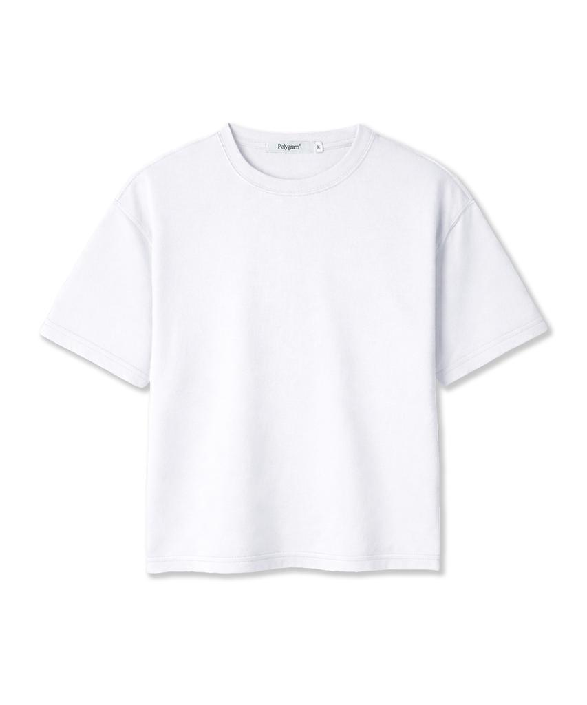 POLYGRAM Basic Washable Crop Short Sleeve T-Shirt - 5 Colors
