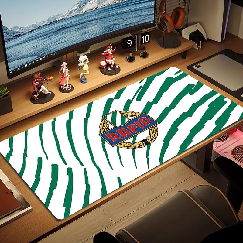 Sk Rapid Wien Mouse Pad Large Gaming Table Cushion Nonslip Laptop Tablet Big Mousepad Xxl Mat Mini Pc Playmat With Lock Edge