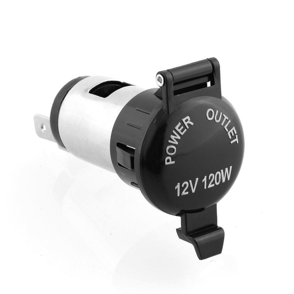 Buy 12V 120W Cigarette Lighter Power Socket Plug Outlet For Car Motorcycle Truck Hot Sell at