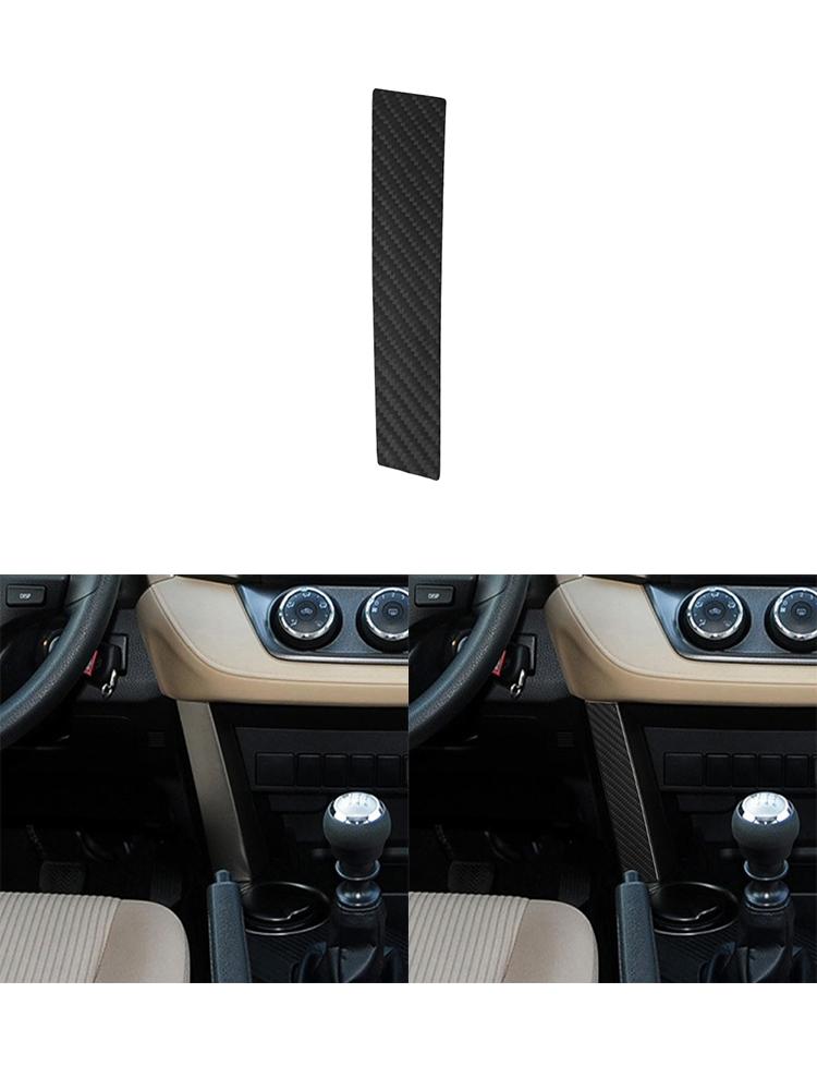 Black For Toyota RAV4 2013-2015 Car Interior Button Panel Decoration Protection Carbon Fiber Sticker Auto Styling Accessories