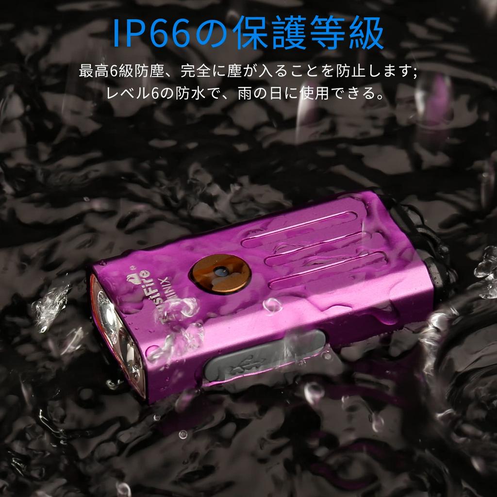 Trustfire MiniX LED Waterproof and Dustproof Battery 320 Lightweight and Handy Flashlight for Disaster Power Outage Emergency Keychain Night and Work