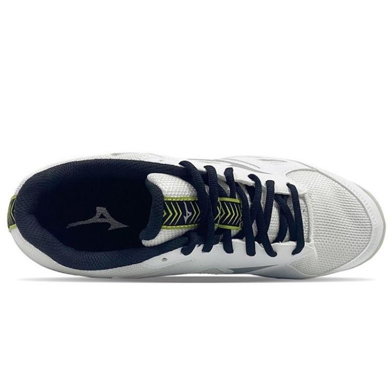 Mizuno Cyclone Speed 1 unisex breathable badminton sneakers white silver V1GA218103
