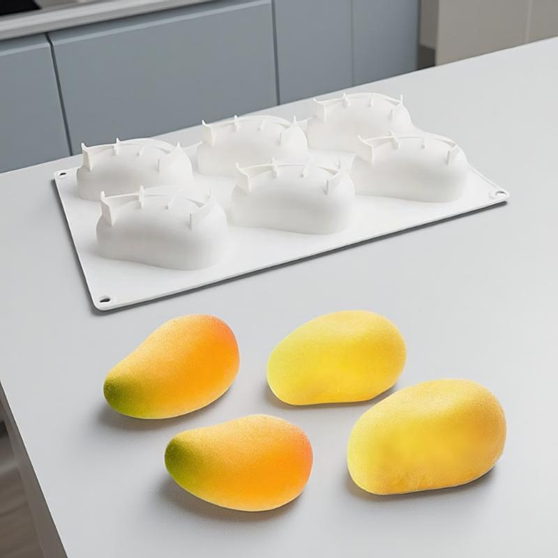 Kreative Obstserie Silikonform Mangoform Zum Backen Schokolade Mousse Kuchen Eis Dessert Antihaft-Backform Kuchen