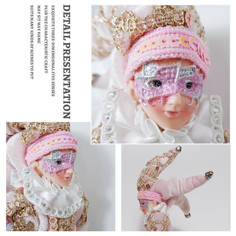 Elf Dolls with Mask Christmas Tree Pendant Ornaments Boy Elf Toy On The Shelf Hanging Decoration Navidad Natal New Year Gifts