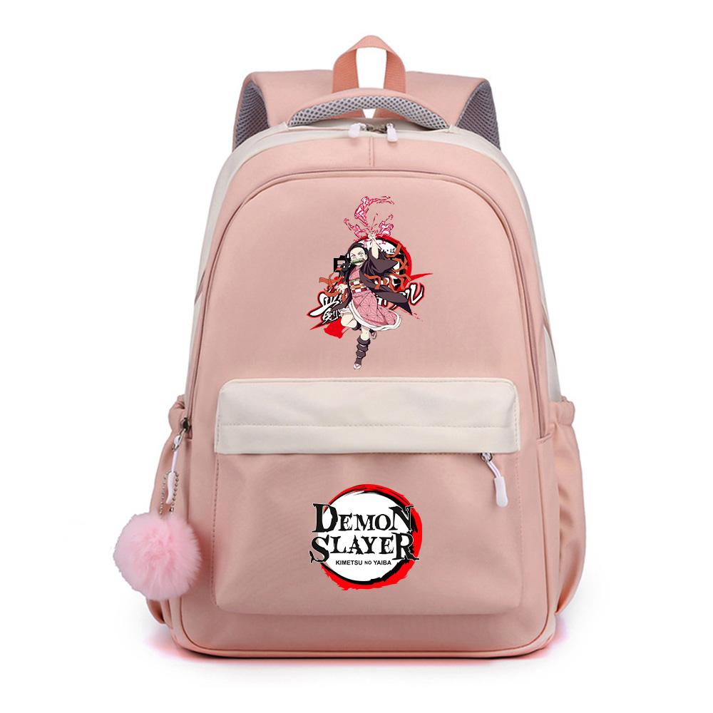 Anime Demon Slayer Printed Backpack for Teenger Student Girl Boy Schoolbag Bookbag Gift Women Large Capacity Waterproof Travel Bag Mochila
