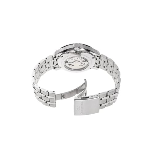 Orient Star RK-AV0B08L Men's Automatic Watch, Layered Skeleton, Mechanical, Made in Japan, with 2-Year Manufacturer's Warranty, Open Heart, Light Blue