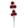 Velvet Material Foam Ball Ornaments Foam Core Handmade Artificial Christmas Tree Decoration Branches Pick 6 Balls Set