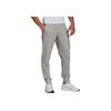 Adidas Solid Color Small Logo Patch Elastic Waist Drawstring Sports Pants Men Bottoms Gray GK8975