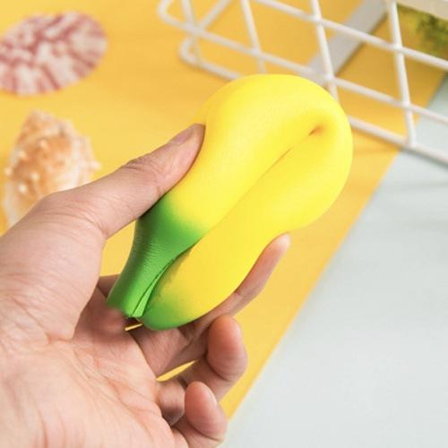 Jumbo Strawberry Banana Peach Stress Ball Squishy Squeeze Slow Rising Antistress for Adults Anti-Anxiety Fidget Toy Stress
