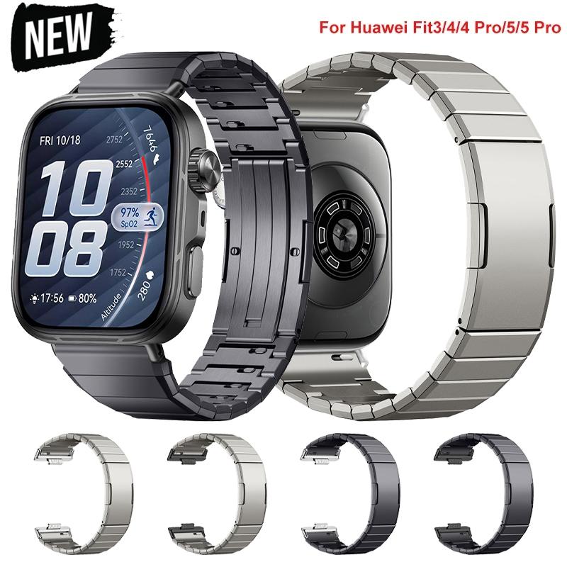 Metal Stainless Steel Strap for Huawei Watch Fit 5 Pro 4Pro Quick Button 20mm Band Wristband for Huawei Watch Fit 5 4 3 Bracelet