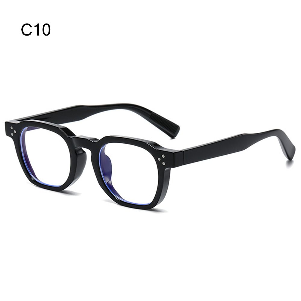 Striped Temples Round Rivet Sunglasses UV Protection Retro Driving Shades Vintage Polygonal Frame Sun Glasses for Women & Men