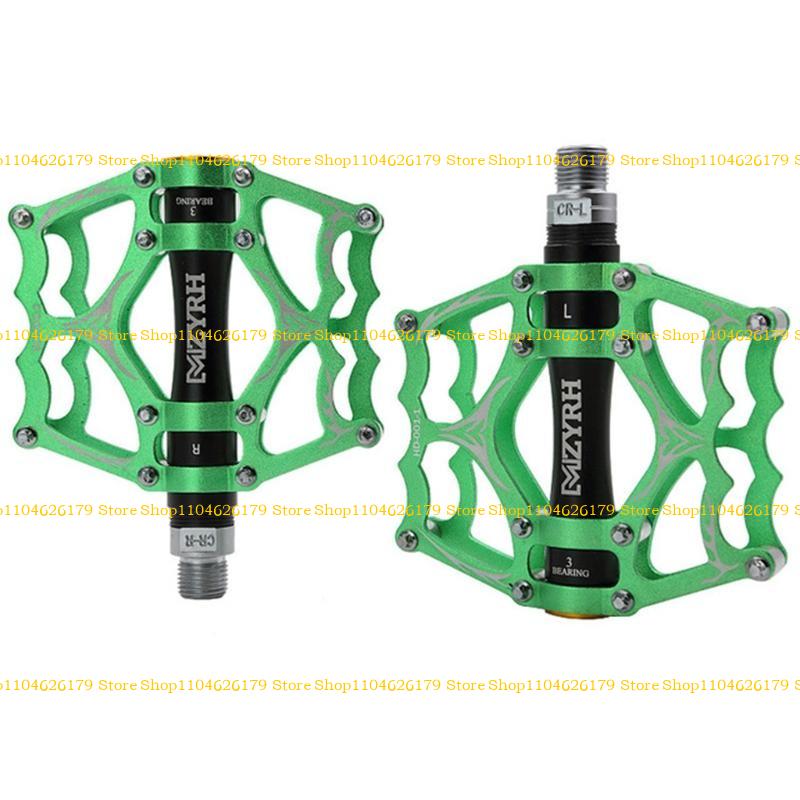 A1A2 1 Pair Road Mountain Bike Non-slip Flat Pedals Aluminum Alloy 3 Sealed Bearings Pedals MTB Cycling Accessories