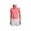 Under Armour Solid Loose Casual Short Sleeve Polo Shirt Women tops Pink 1363949-872